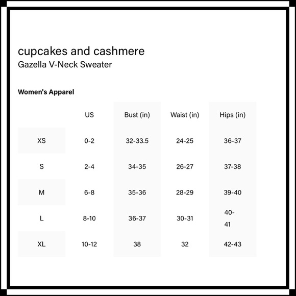 Cupcakes & Cashmere Gazella V-neck Ultra Soft Long Sleeve Sweater - L - NWT - Picture 8 of 13